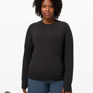 lululemon athletica Scuba Oversized Black Crewneck